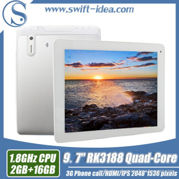 9.7 Inch Rk3188 2g 3G Phone Tablet with SIM Card (PRQ946C3G)